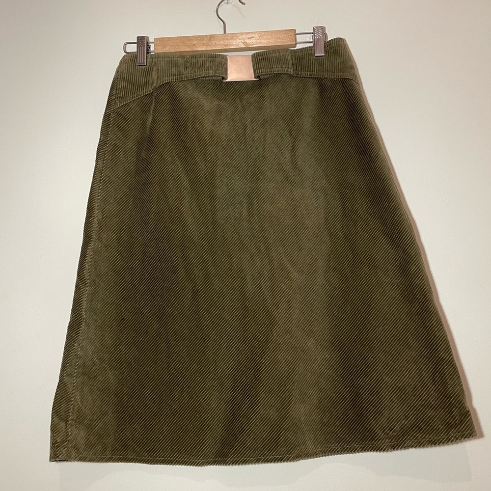 United Colors of Benetton Green Corduroy Skirt